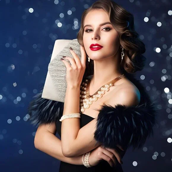 BBjinronjy Rhinestone Clutch Purse for Women  Formal Evening Bag for Wedding - Picture 2 of 7